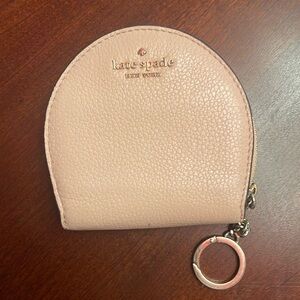 kate spade new york jackson warm vellum half moon wallet - light pink